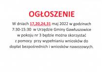 Wnioski o dopłatę.