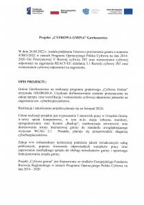 Realizacja grantu Cyfrowa Gmina.