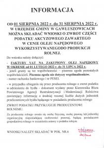 Zwrot podatku akcyzowego .
